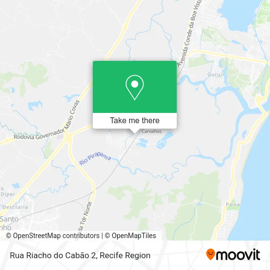 Rua Riacho do Cabão 2 map