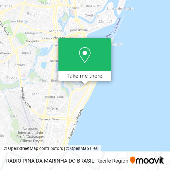 Mapa RÁDIO PINA DA MARINHA DO BRASIL