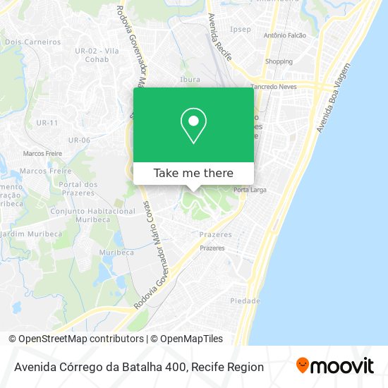 Avenida Córrego da Batalha 400 map