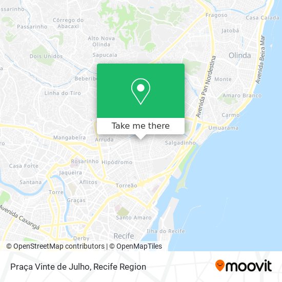 Praça Vinte de Julho map