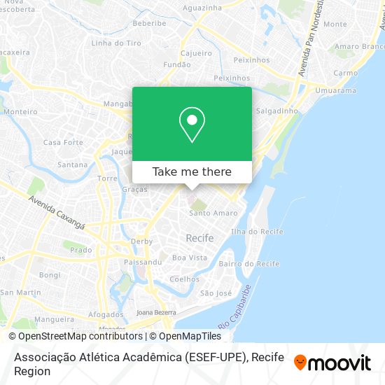 Mapa Associação Atlética Acadêmica (ESEF-UPE)