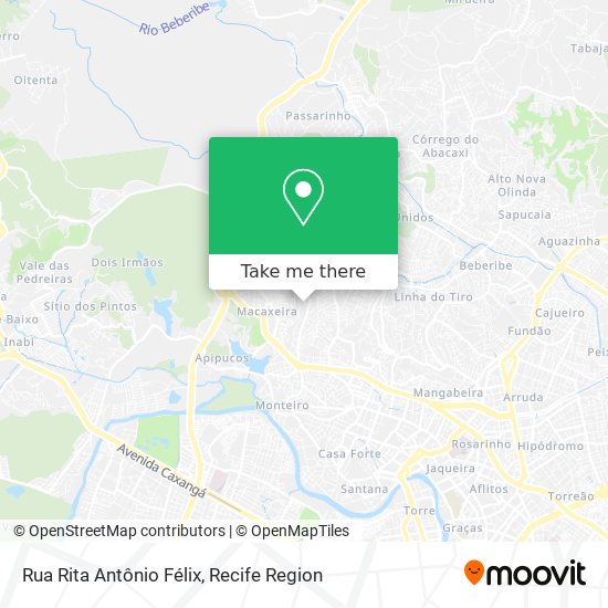Rua Rita Antônio Félix map