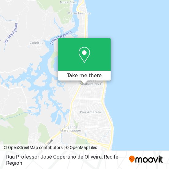 Rua Professor José Copertino de Oliveira map