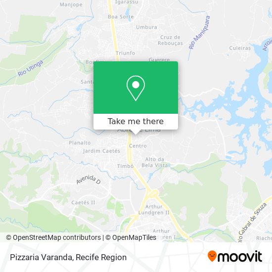 Pizzaria Varanda map