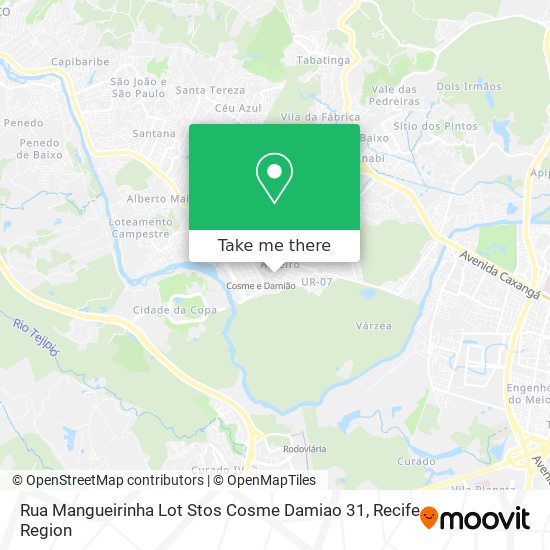 Rua Mangueirinha Lot Stos Cosme Damiao 31 map