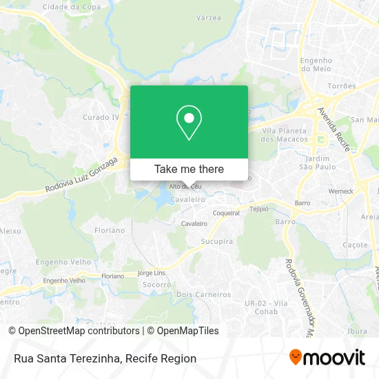 Rua Santa Terezinha map