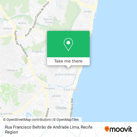 Rua Francisco Beltrão de Andrade Lima map