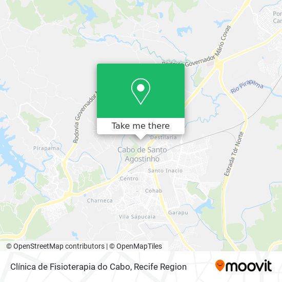 Clínica de Fisioterapia do Cabo map