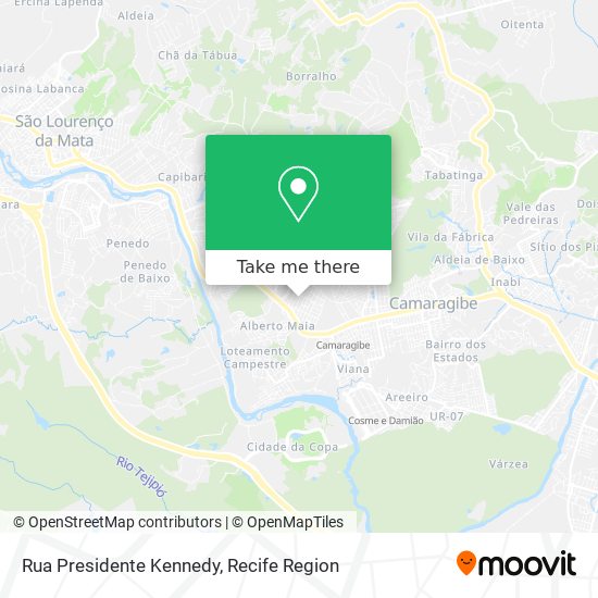 Rua Presidente Kennedy map