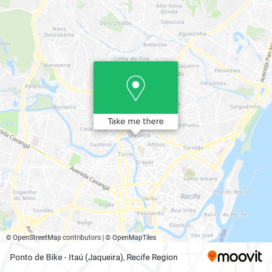 Ponto de Bike - Itaú (Jaqueira) map