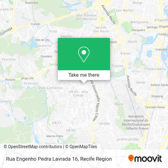 Rua Engenho Pedra Lavrada 16 map