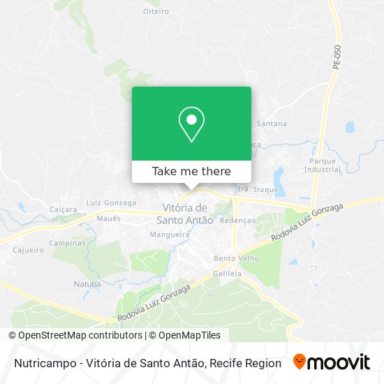 Nutricampo - Vitória de Santo Antão map