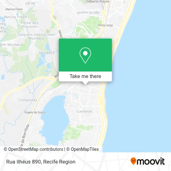Rua Ilhéus 890 map