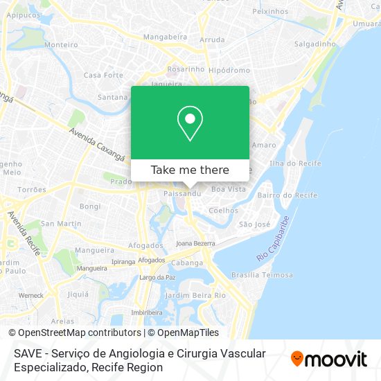 SAVE - Serviço de Angiologia e Cirurgia Vascular Especializado map