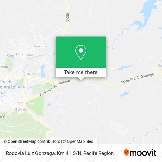 Rodovia Luiz Gonzaga, Km 41 S / N map