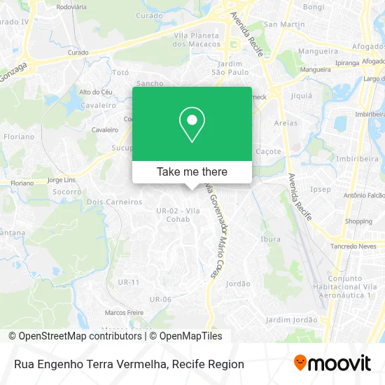 Rua Engenho Terra Vermelha map