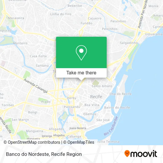 Banco do Nordeste map