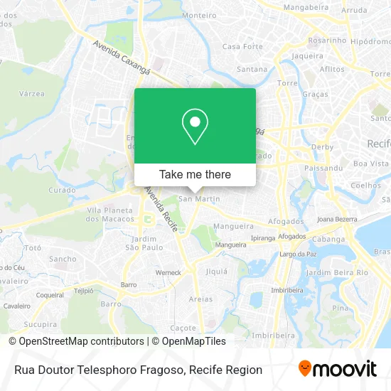 Rua Doutor Telesphoro Fragoso map