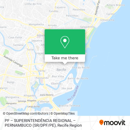PF – SUPERINTENDÊNCIA REGIONAL – PERNAMBUCO (SR / DPF / PE) map