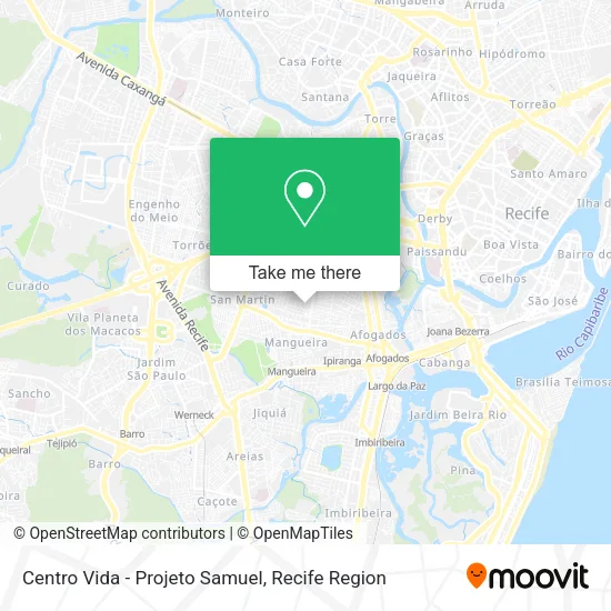 Centro Vida - Projeto Samuel map