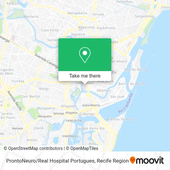 ProntoNeuro / Real Hospital Portugues map