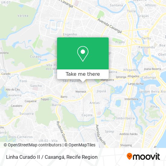 Linha Curado II / Caxangá map