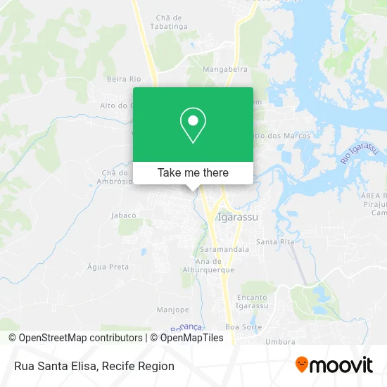 Rua Santa Elisa map