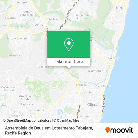 Assembleia de Deus em Loteamento Tabajara map