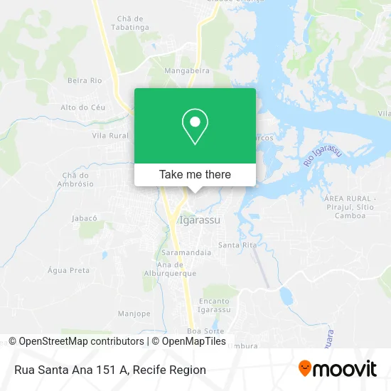 Rua Santa Ana 151 A map