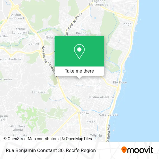 Rua Benjamin Constant 30 map