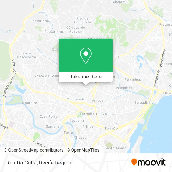 Rua Da Cutia map