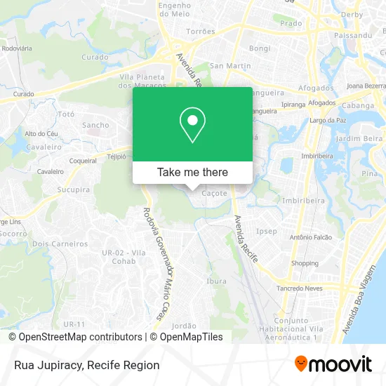 Rua Jupiracy map