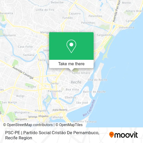 PSC-PE | Partido Social Cristão De Pernambuco map