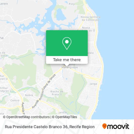 Rua Presidente Castelo Branco 36 map