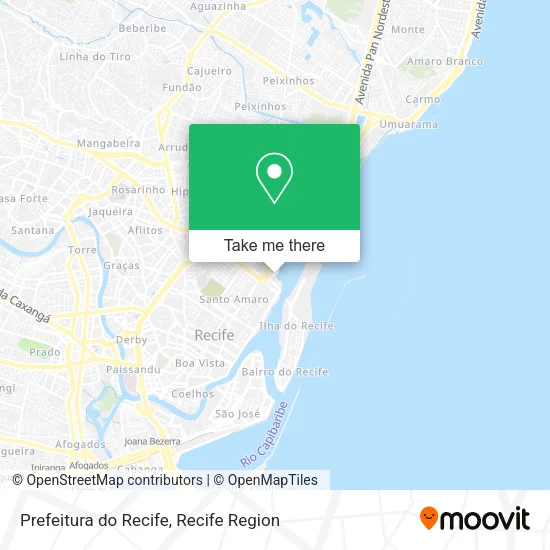 Prefeitura do Recife map