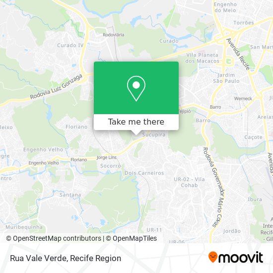 Rua Vale Verde map