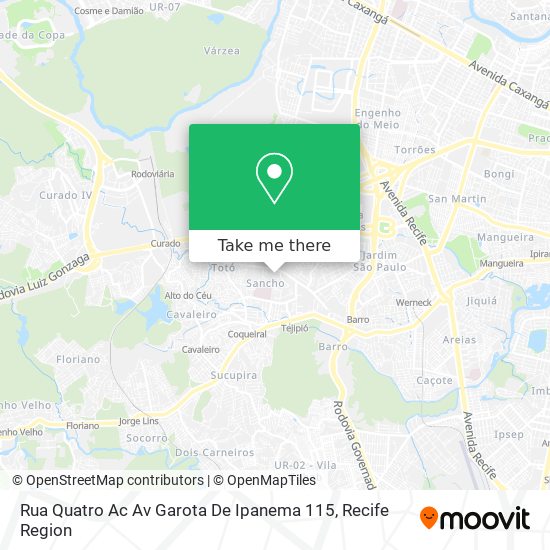 Rua Quatro Ac Av Garota De Ipanema 115 map