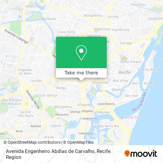 Mapa Avenida Engenheiro Abdias de Carvalho