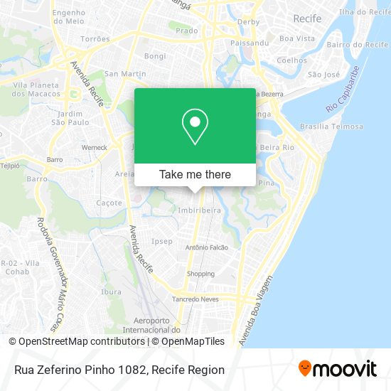 Rua Zeferino Pinho 1082 map