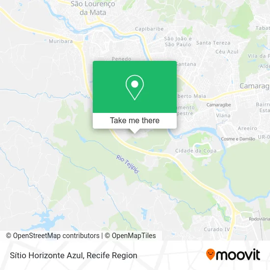 Sítio Horizonte Azul map