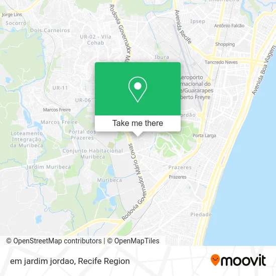 em jardim jordao map