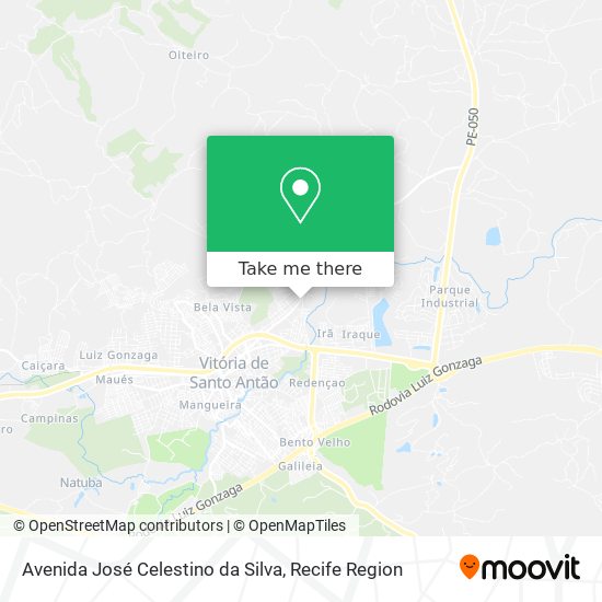 Avenida José Celestino da Silva map