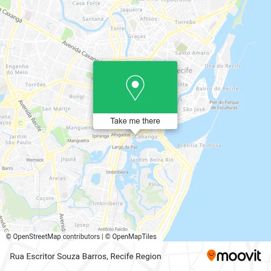 Rua Escritor Souza Barros map