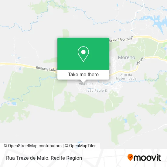 Rua Treze de Maio map