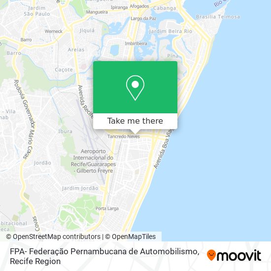 FPA- Federação Pernambucana de Automobilismo map