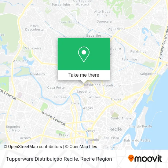 Tupperware Distribuição Recife map