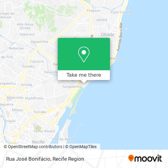 Rua José Bonifácio map