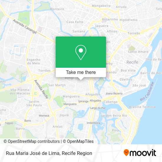 Rua Maria José de Lima map