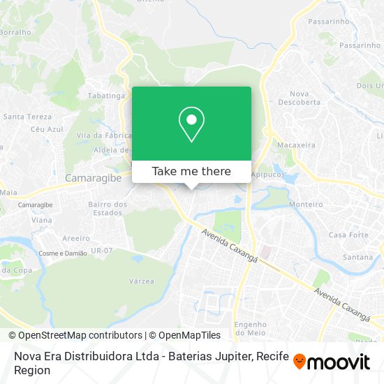 Nova Era Distribuidora Ltda - Baterias Jupiter map