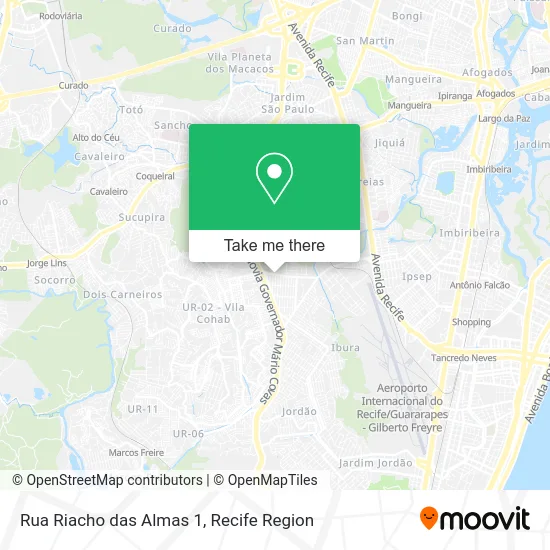 Rua Riacho das Almas 1 map